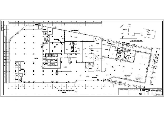 小区地下室战时干线电气设计施工图纸_图1