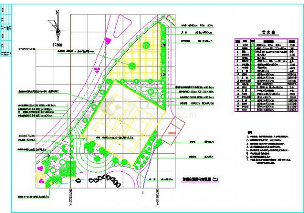 某地小型公园景观设计图纸（全套）-图二