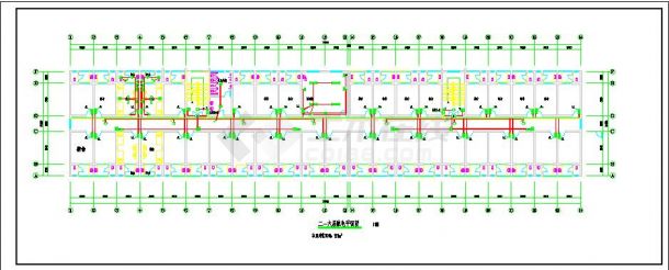 某高层学校宿舍楼建筑电气设计图纸-图一