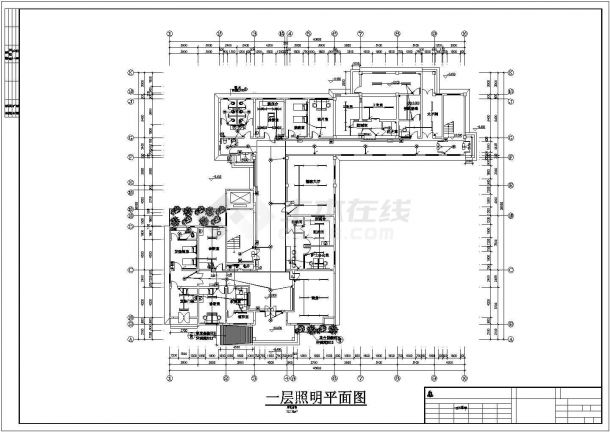 某城市四层医院建筑电气设计施工图-图一