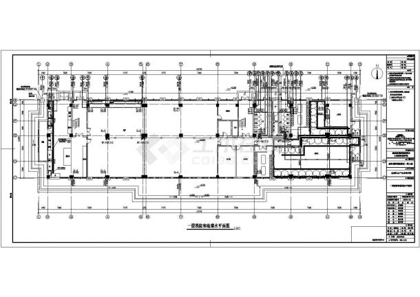 某工业区仓储区水产品分装车间给排水图纸-图一