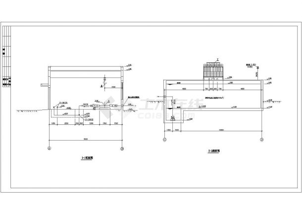 某地工厂循环水泵站给排水设计施工图-图一