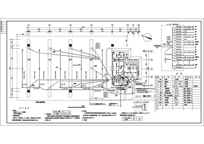 加油站及地下油库防雷电气平面设计图_图1