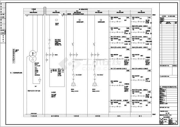 某仓库地下室电气平面及系统平面设计图-图二