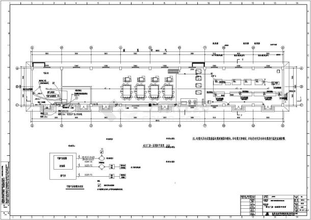 某大型动力厂房电气平面设计布置图纸-图一