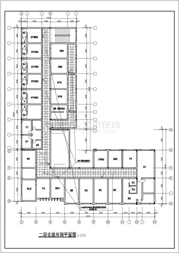 五层医院综合楼电气平面图（全套）-图二