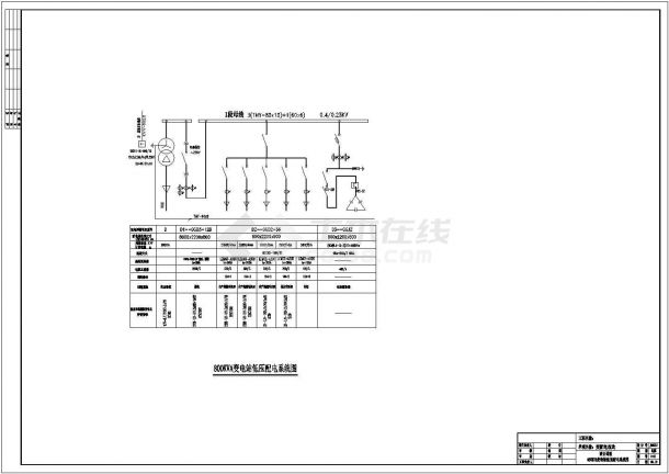 10KV配电室图纸全套施工图(全套)-图一