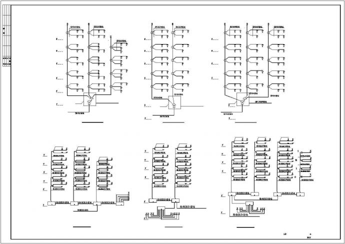 综合楼六层弱电全套平面布置设计图_图1