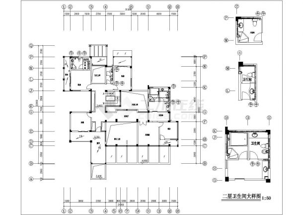 某地区中式别墅全套给排水设计施工图-图一