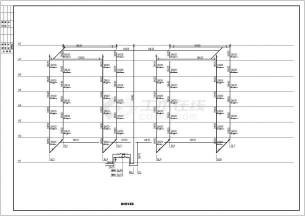 8203;某地区单身公寓给排水设计施工图-图二