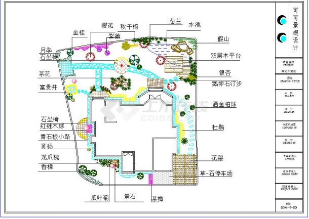  Plan of small garden greening landscape design in a certain place - Figure 2