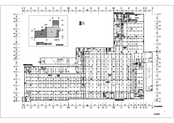 三层农产品综合楼框架结构电气设计施工图-图一