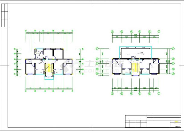 某城市三层宿舍楼电气设计图（共4张）-图二