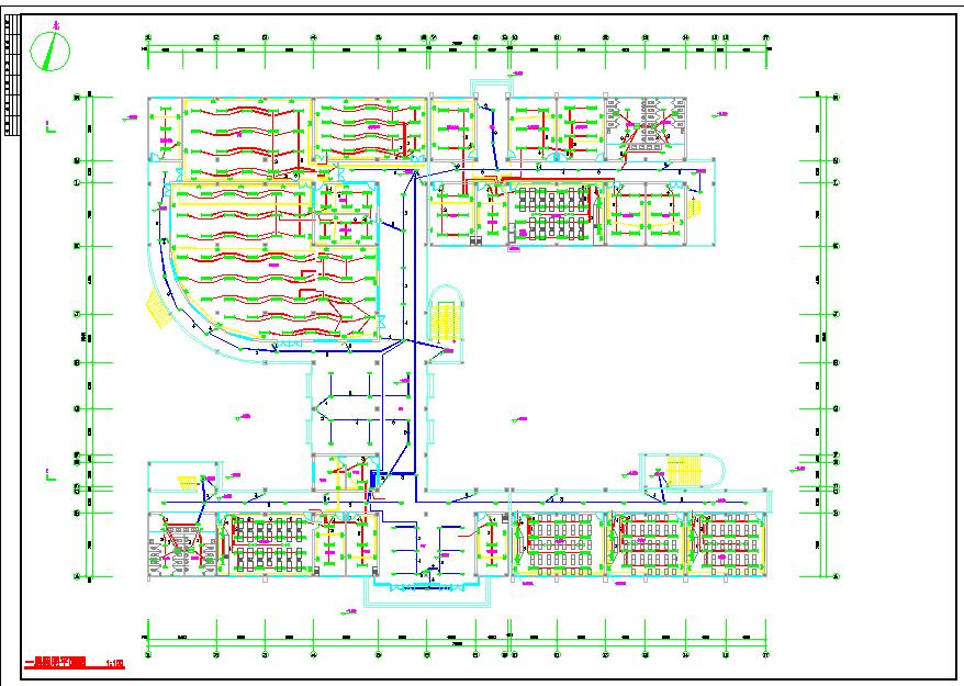 某城市五层实验室综合楼电气设计图