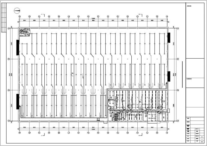 厂房二层办公室电气施工系统设计图_图1