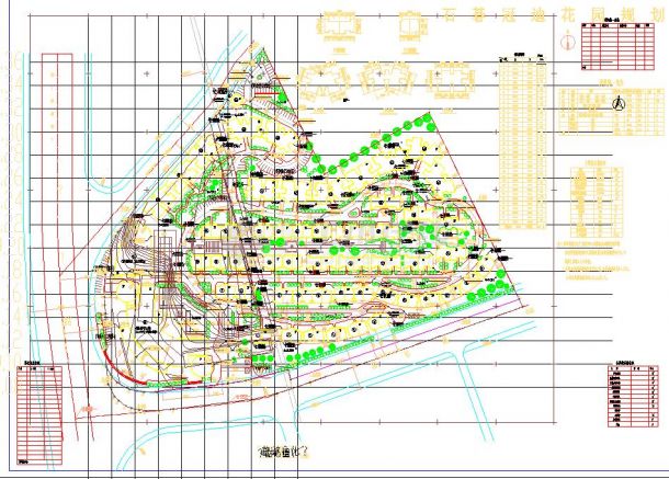 某地小型冠迪花园景观设计总平面图-图一