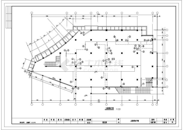 某地区八层商住楼给排水设计施工图-图二