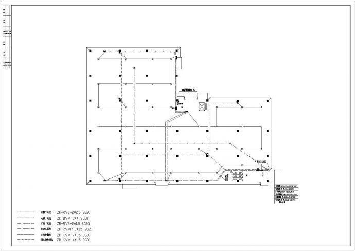 某地区电力工厂电气系统设计施工图_图1