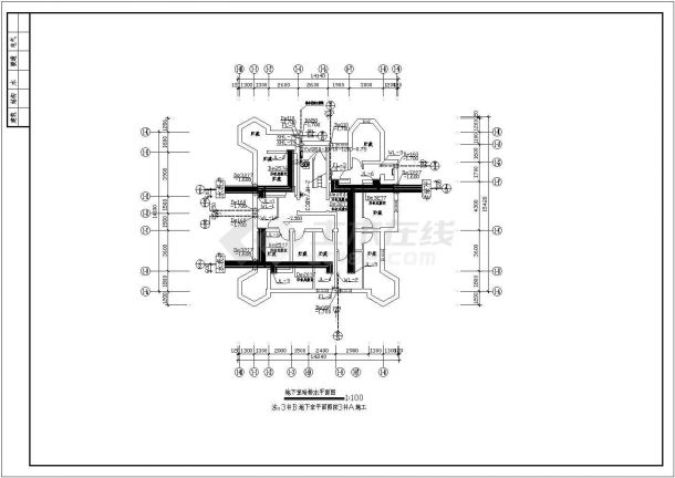 某地区六层复式住宅楼给排水施工图-图一