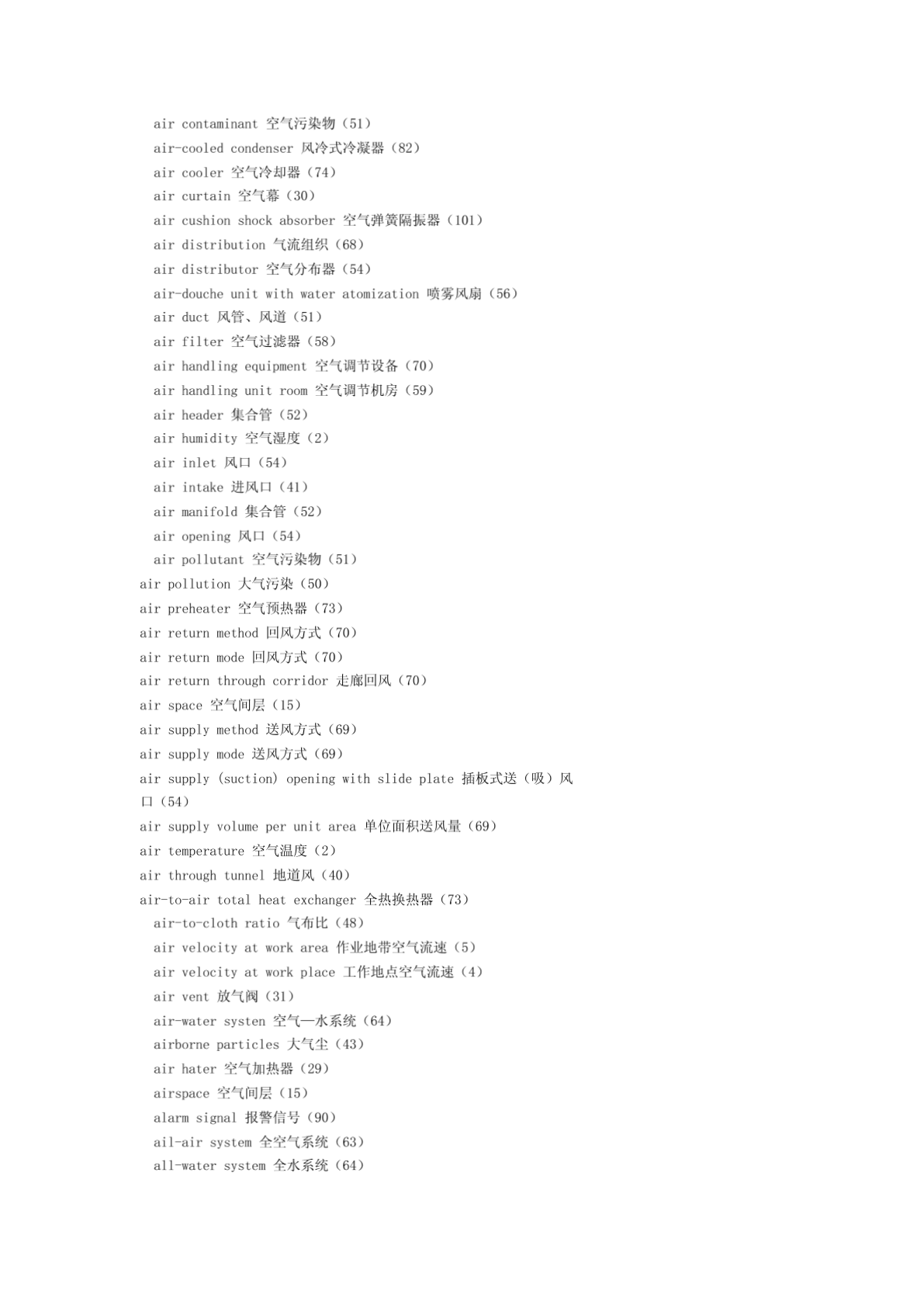 [定稿]暖通专业英语词汇2015-图一