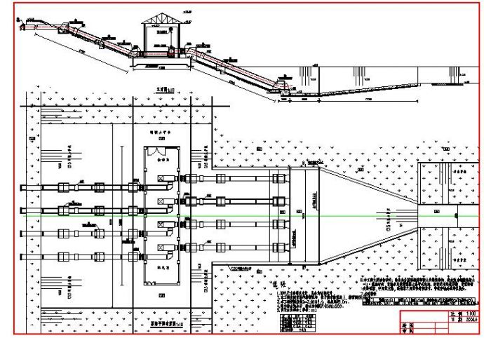 某地排水泵站给排水施工设计全套图_图1
