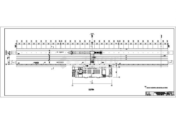 苍南站站台雨棚工程钢结构设计施工图-图一