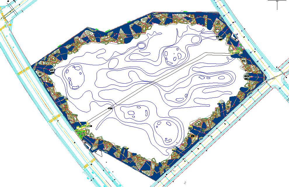 某地群力湿地公园CAD平面图