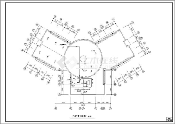 某地区医院门诊楼给排水设计施工图-图二