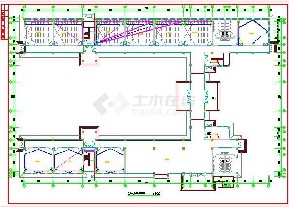 四层小学教学综合楼电气设计图（全套）-图二