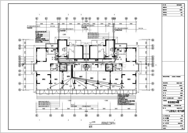 小高层住宅楼剪力墙结构电气系统施工图-图二