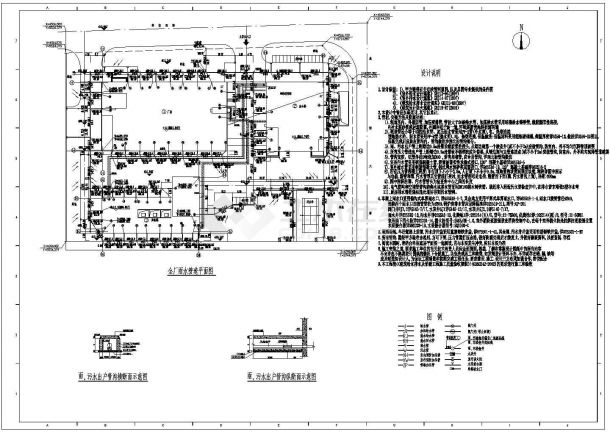 某城市工业厂区室外综合管网设计图-图二