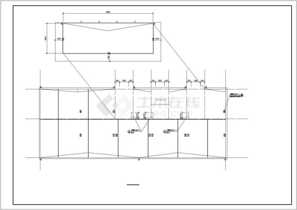 某地区医院招待所建筑施工详图（共9张）-图一