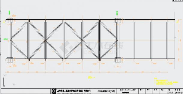 某城市大道人行天桥快速化改造工程结构图-图二