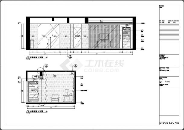 新苑C1样板房装修设计施工图（共10张）-图一