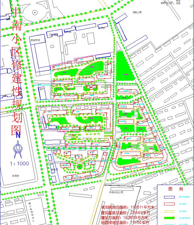 某地小区修建性园林景观设计规划图_图1