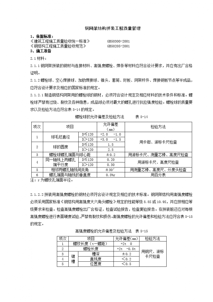 钢网架结构拼装分项工程质量管理-图一