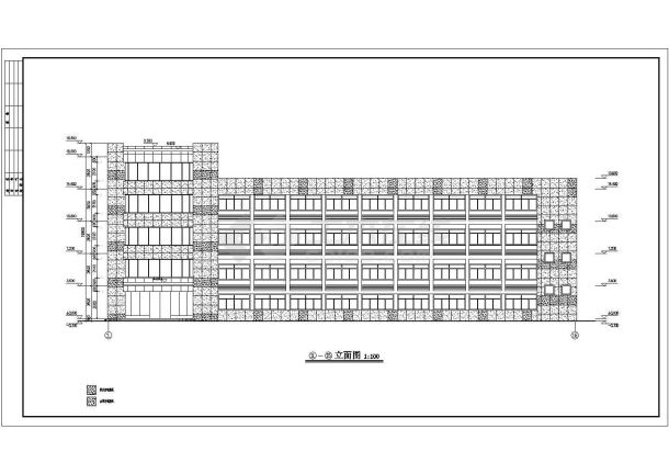 某地区厂区办公楼建筑结构图（全套）-图二