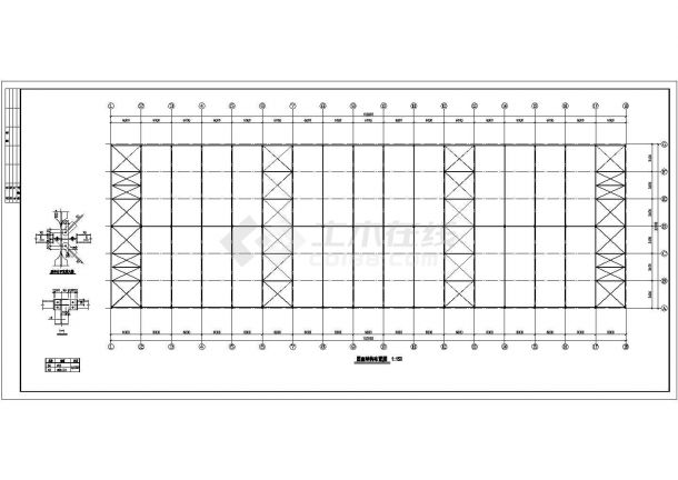 某32米跨度钢结构厂房设计施工图-图二