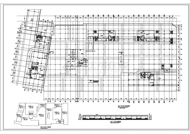 某大型车库建筑结构全套设计施工图-图二