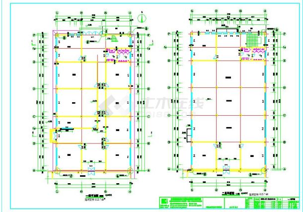 某二层办公楼混合结构设计施工图纸-图一