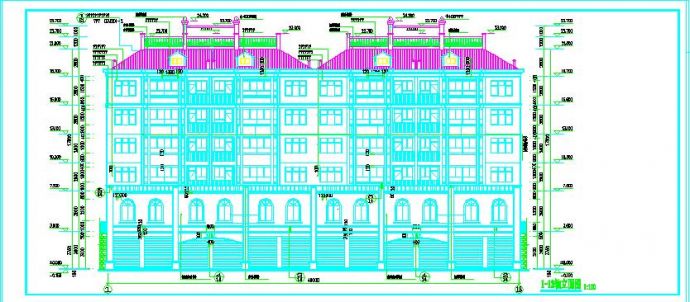 某六层砖混结构建筑楼施工设计图（共13张）_图1