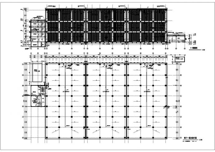 某多层冷库建筑平立面图_图1