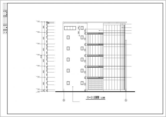 某地区五层厂房建筑结构设计图（全套）_图1