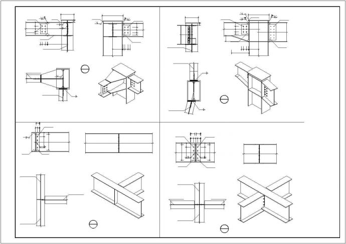 某地3层钢框架办公楼结构设计图纸_图1