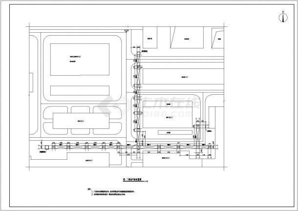 某地厂区管桁架混合结构设计施工图-图二