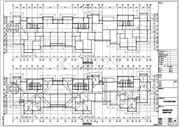 14层小高层剪力墙建筑结构设计图-图一