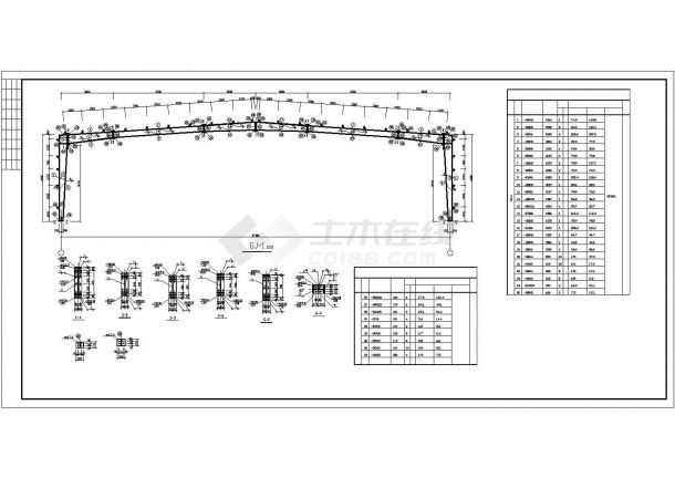 27米跨度钢厂房建筑结构设计图纸-图二