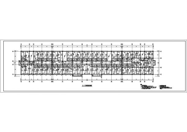 某六层框架办公楼结构建筑设计施工图（共24张）-图一