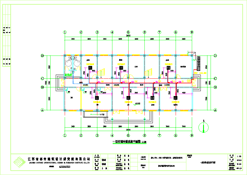 中小型办公楼多联机系统设计CAD参考图