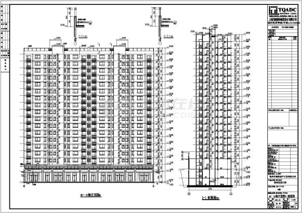 高层住宅楼剪力墙结构建筑设计施工图-图二